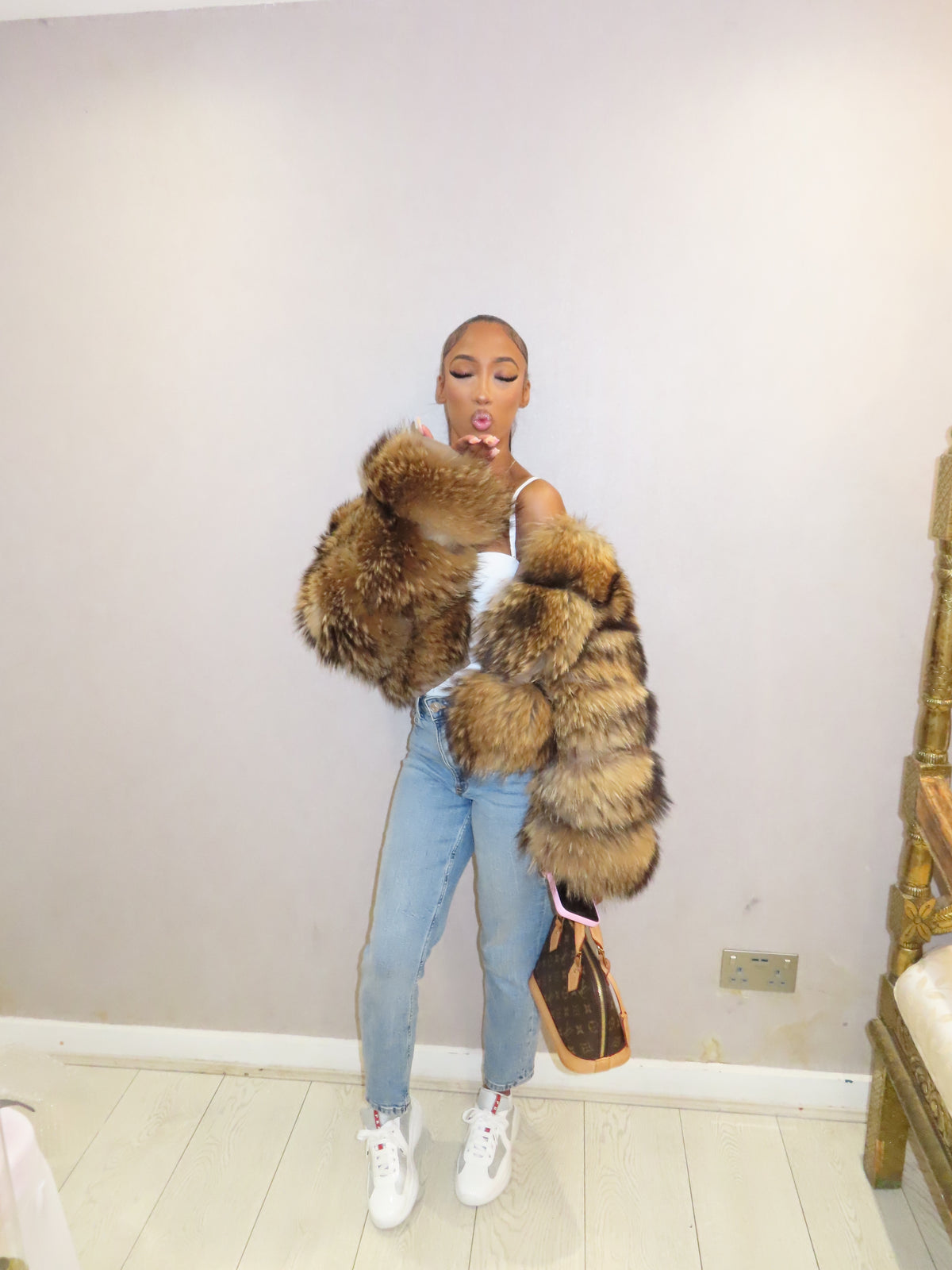 Luxury fur coat